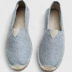 Damskie espadryle z wsuwaną cholewką i podeszwą z plecionym wykończeniem