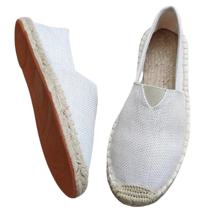 Damskie espadryle z wsuwaną cholewką i podeszwą z plecionym wykończeniem