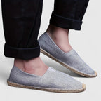 Damskie espadryle z wsuwaną cholewką i podeszwą z plecionym wykończeniem