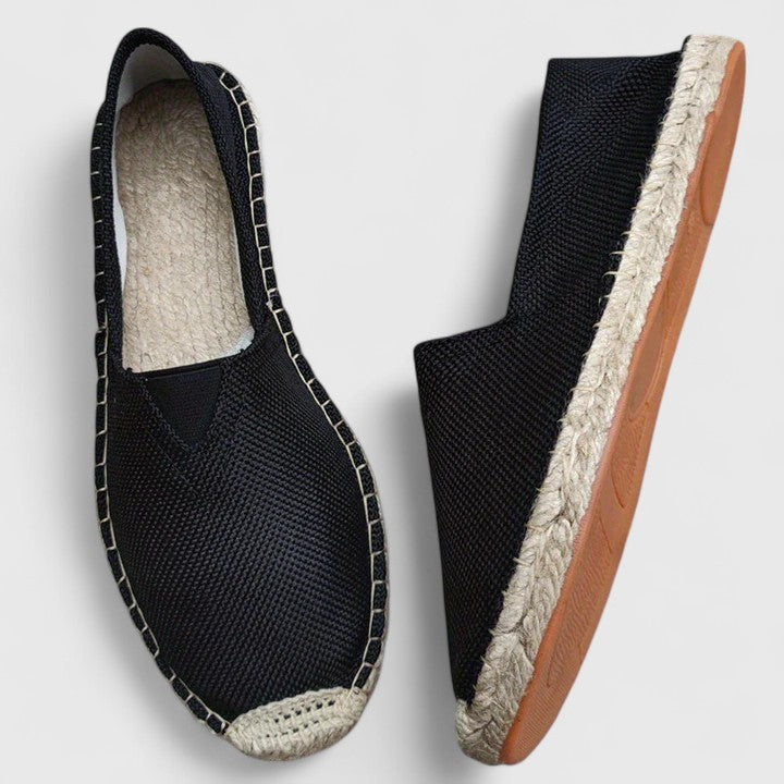 Damskie espadryle z wsuwaną cholewką i podeszwą z plecionym wykończeniem