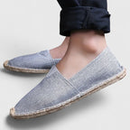 Damskie espadryle z wsuwaną cholewką i podeszwą z plecionym wykończeniem