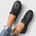 Damskie sneakersy sznurowane z niskoprofilową podeszwą