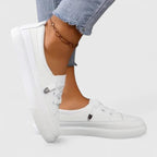 Damskie sneakersy sznurowane z niskoprofilową podeszwą