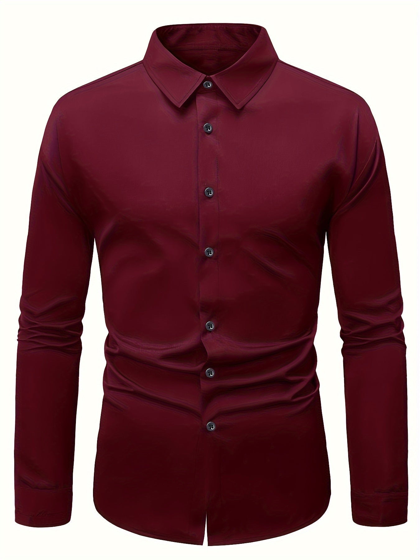 Męska koszula slim fit z długim rękawem i guzikami