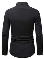 Męska koszula slim fit z długim rękawem i guzikami