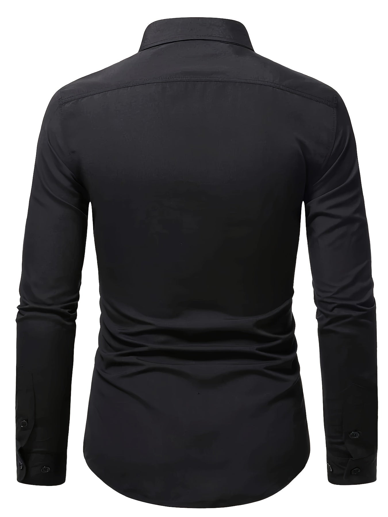 Męska koszula slim fit z długim rękawem i guzikami