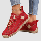 Męskie sneakersy ze sznurowaniem i paskiem przy kostce