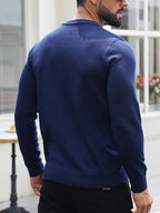 Sweter męski w diamentowy wzór